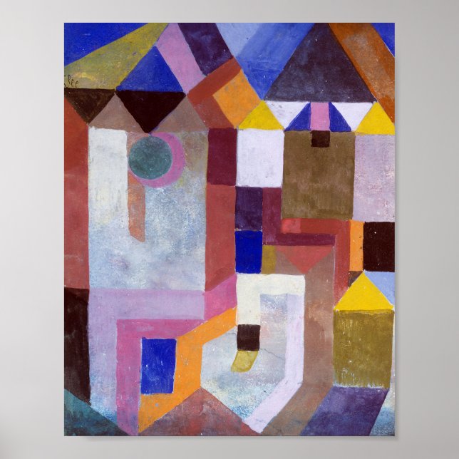 Colorful Architecture : Paul Klee 1917 Poster (Front)