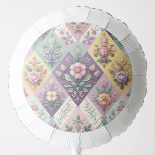 Colorful argyle pastel Easter/Spring Balloon