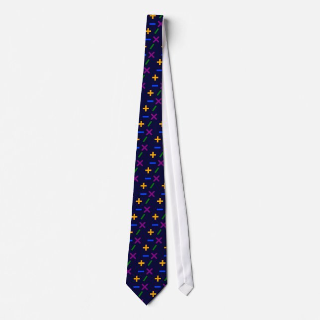 Colorful Arithmetic Symbols Tie (Front)