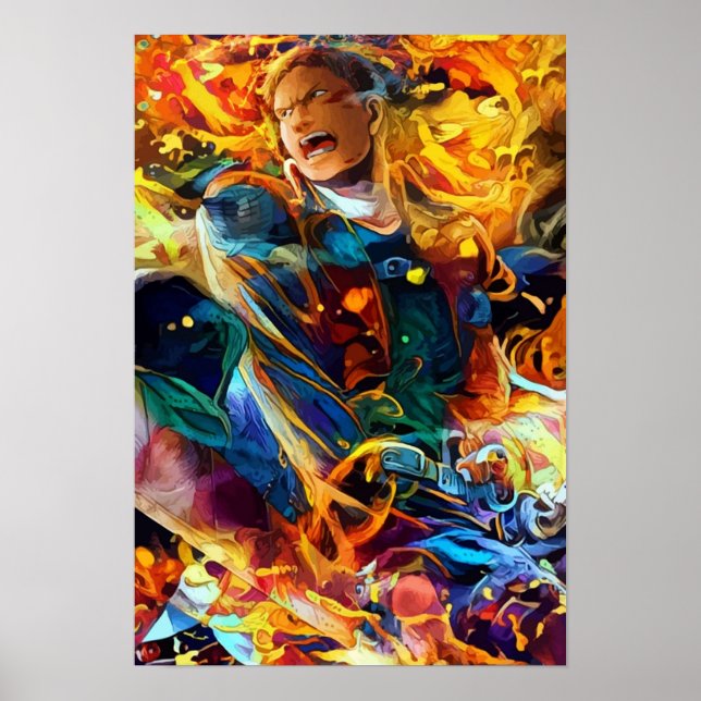 Colorful Armored Titan Poster (Front)