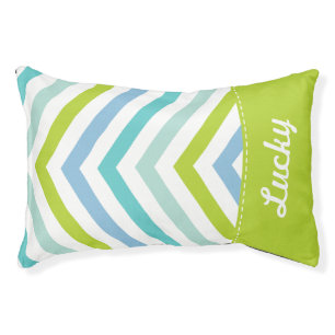 Colorful Arrow Chevron Monogram Pet Bed