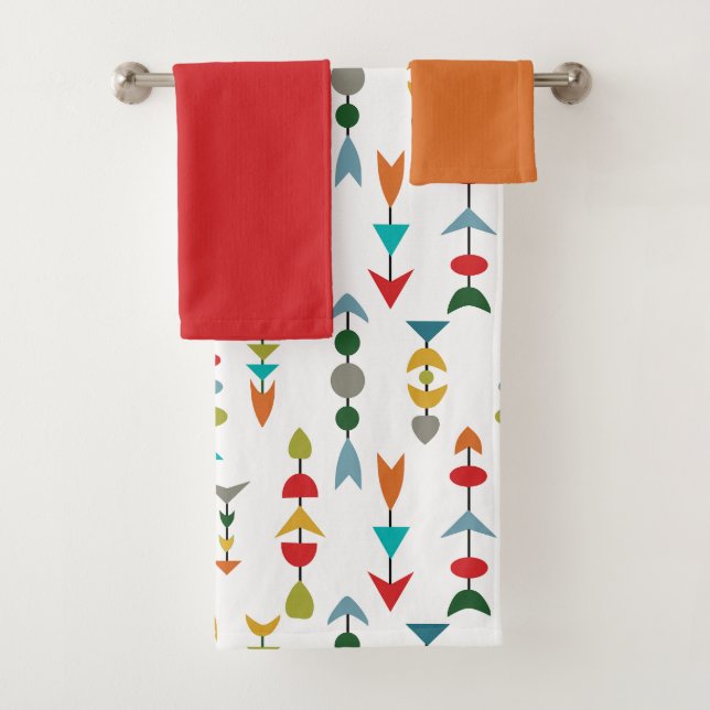 Colorful Arrows  Bath Towel Set (Insitu)