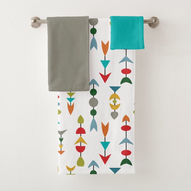Colorful Arrows  Bath Towel Set (Insitu)