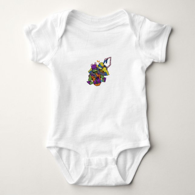 Colorful Art Baby – Fun and Playful D Baby Bodysuit (Front)