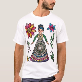 Colorful Art – Boho Spiritual Flower Pattern Desig T-Shirt