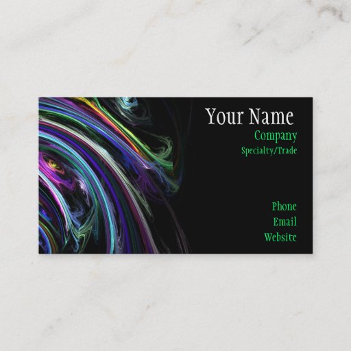 Customizable Colorful Art Business Card