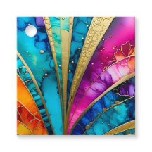 Colorful Art Deco Gift Tags