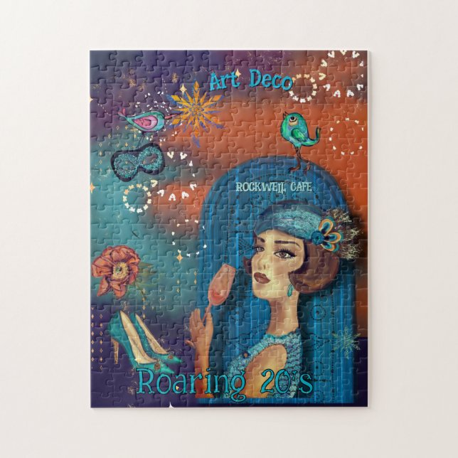 Colorful Art Deco  Jigsaw Puzzle (Vertical)