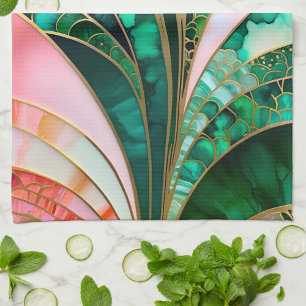 Colorful Art Deco Kitchen Towel
