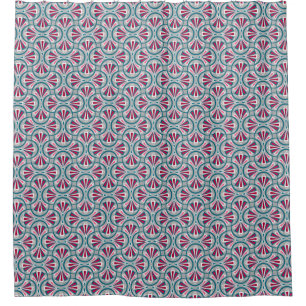 Colorful art deco pattern. shower curtain