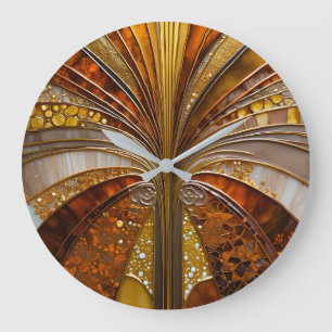Colorful Art Deco Wall Clock
