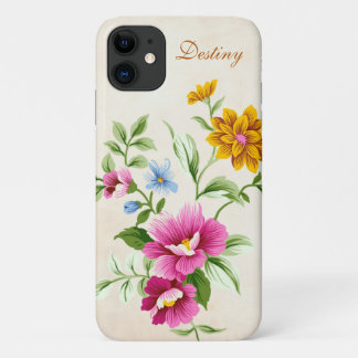 Colorful Art Floral Bouquet iPhone 11 Case