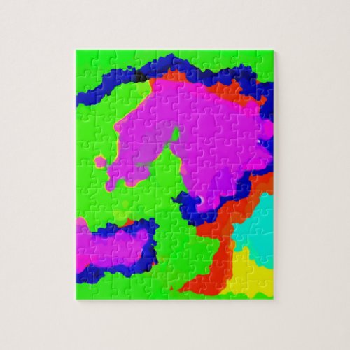 Colorful Art Multicolor Abstract Splash 2020 Jigsaw Puzzle