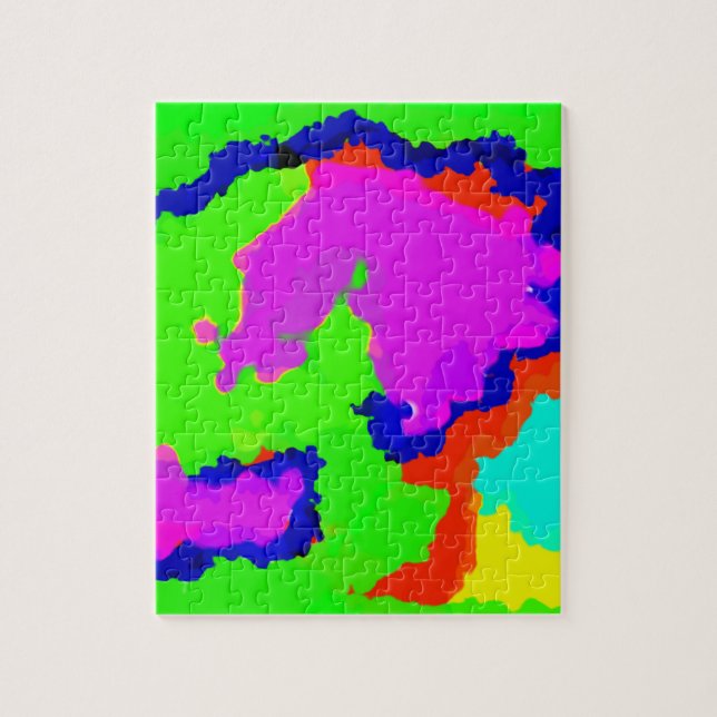 Colorful Art Multicolor Abstract Splash 2020 Jigsaw Puzzle (Vertical)