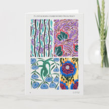 Colorful Art Nouveau Graphic Design Flowers