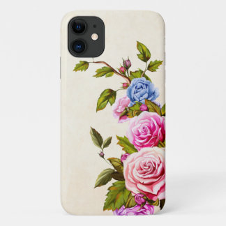 Colorful Art Roses Bouquet iPhone 11 Case
