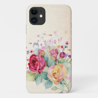 Colorful Art Roses Bouquet iPhone 11 Case