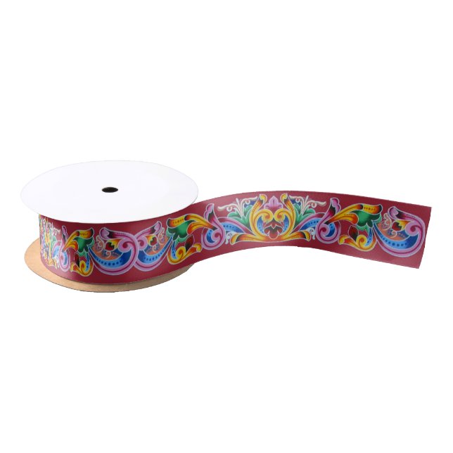 Colorful Art Satin Ribbon (Spool)