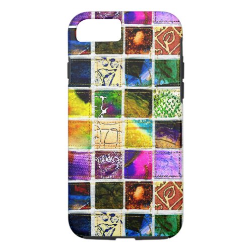 Colorful art squares iPhone 8/7 case