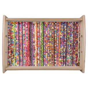 colorful artisan bijou serving tray