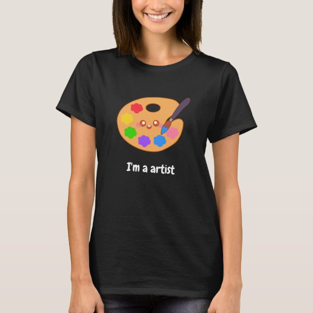 Colorful Artist Paint  T-Shirt (Front)