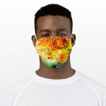Colorful Artist Palette Adult Cloth Face Mask by DigitalSolutions2u at Zazzle