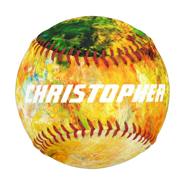 Colorful Artist Palette Baseball (Front)