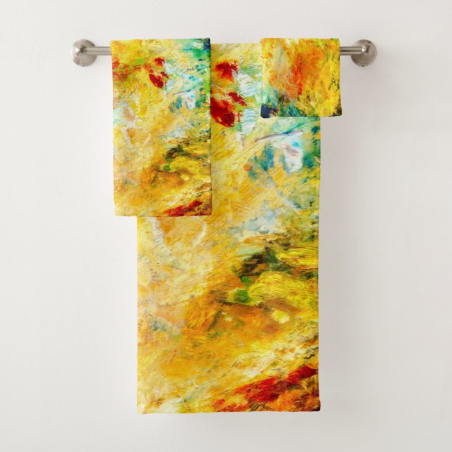 Colorful Artist Palette Bath Towel Set (Insitu)