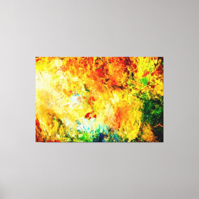 Colorful Artist Palette Canvas Print (Front)