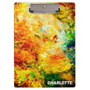 Colorful Artist Palette Clipboard