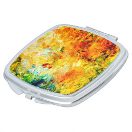Colorful Artist Palette Compact Mirror