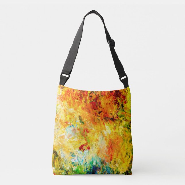Colorful Artist Palette Crossbody Bag (Front)