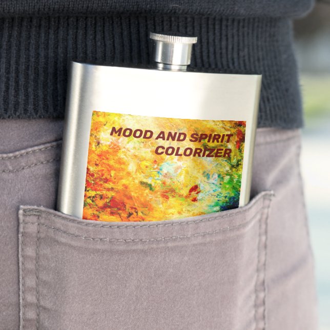 Colorful Artist Palette Flask (In Situ)