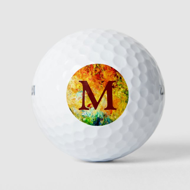 Colorful Artist Palette Golf Balls (Front)