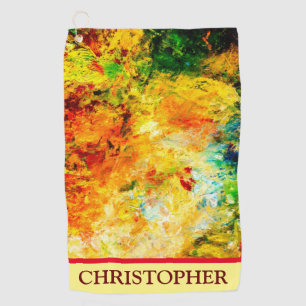Colorful Artist Palette Golf Towel