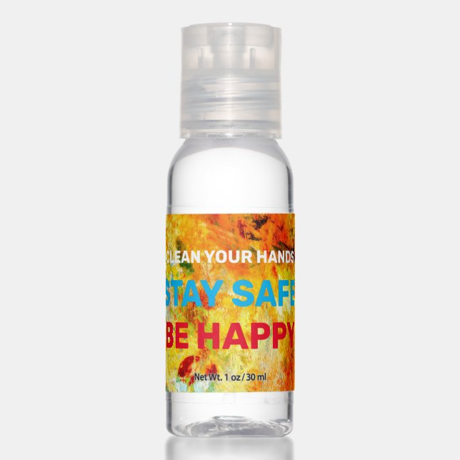 Colorful Artist Palette Hand Sanitizer (Front)
