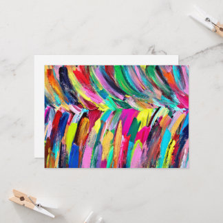 Colorful artist palette invitation