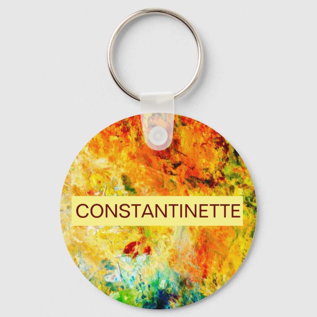 Colorful Artist Palette Keychain (Front)