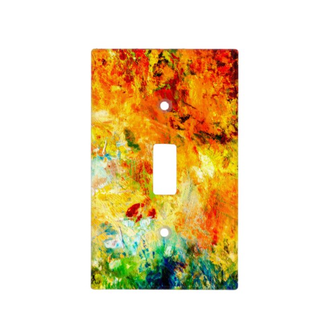 Colorful Artist Palette Light Switch Cover (Front)