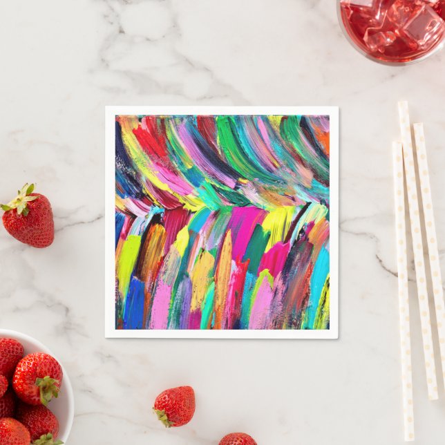 Colorful artist palette   napkins (Insitu)