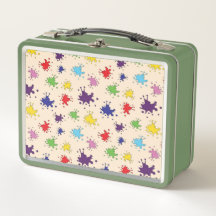 Colorful Artist Palette paint splatter ink splash