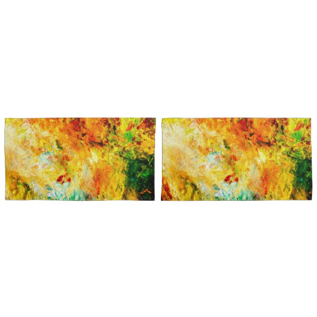 Colorful Artist Palette Pillow Case (Front-Set)