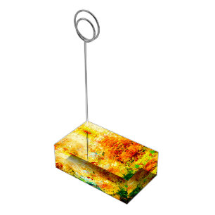 Colorful Artist Palette Place Card Holder
