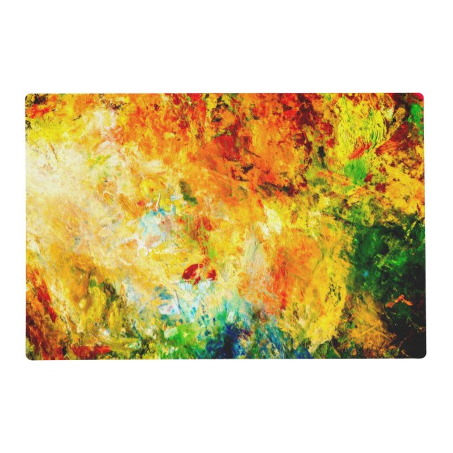 Colorful Artist Palette Placemat (Front)