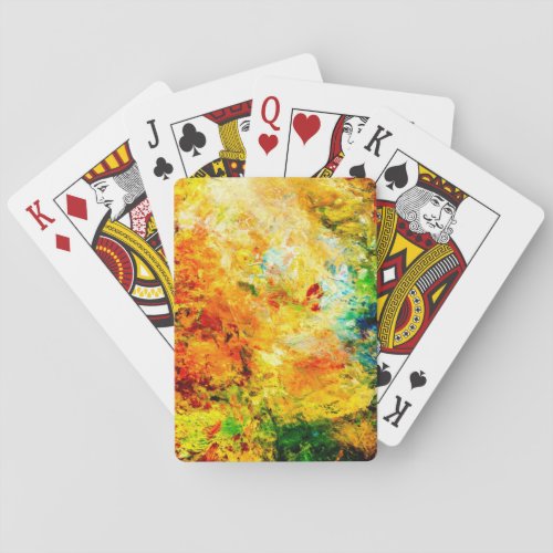 Colorful Artist Palette Playing Cards