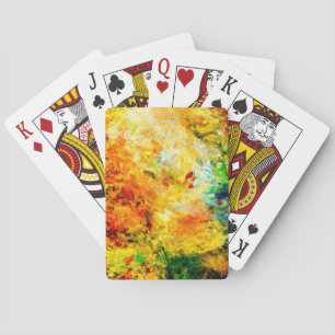 Colorful Artist Palette Poker Cards