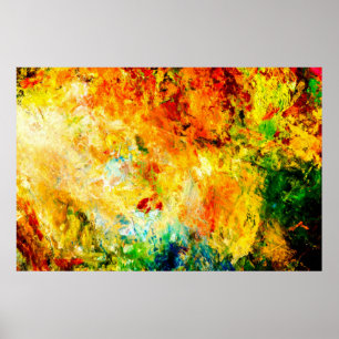 Colorful Artist Palette Poster