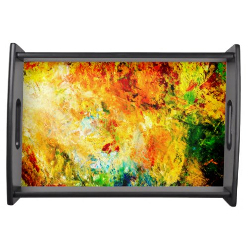 Colorful Artist Palette Serving Tray