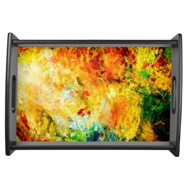 Colorful Artist Palette Serving Tray (Front)