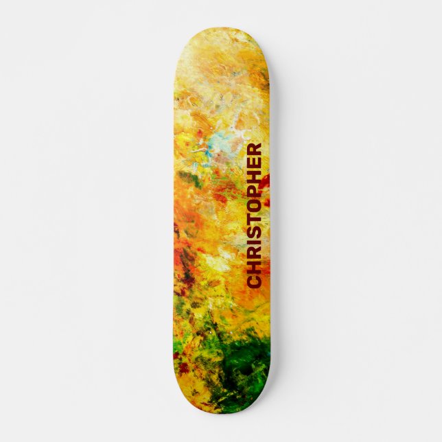 Colorful Artist Palette Skateboard (Front)